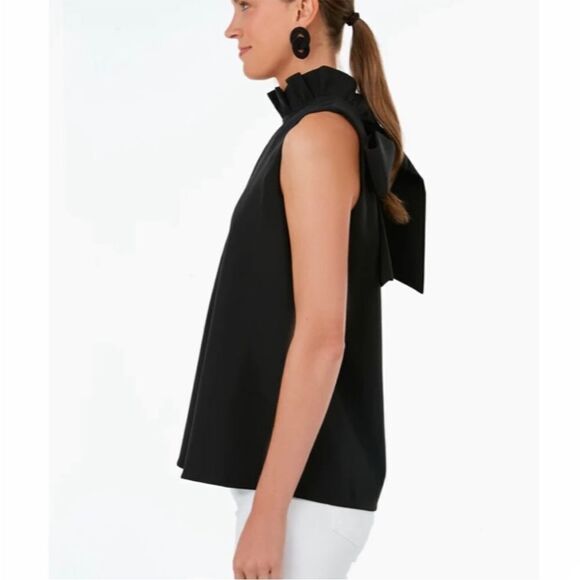 Pomander Place Mason Ruffle Tie Neck Blouse - Picture 4 of 5